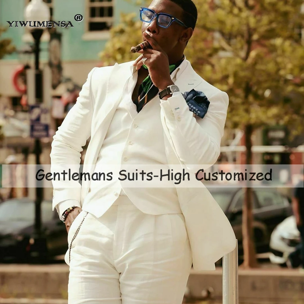 

Business Man Single Breasted Suit For Wedding Single Breasted Prom Blazers Customized Groom Tuxedos costumes hommes Elegant 2025