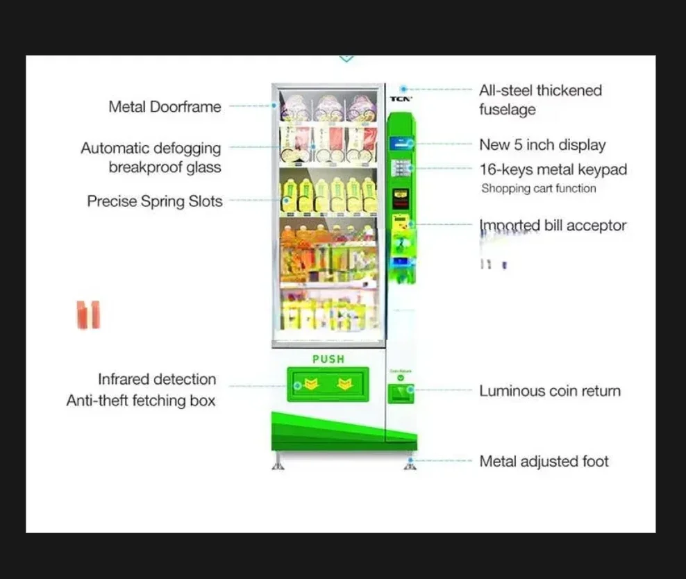 

2020 Hot sale snacks and drinks vending machine multifunction automatic vending machine mask vending machine Hot sales