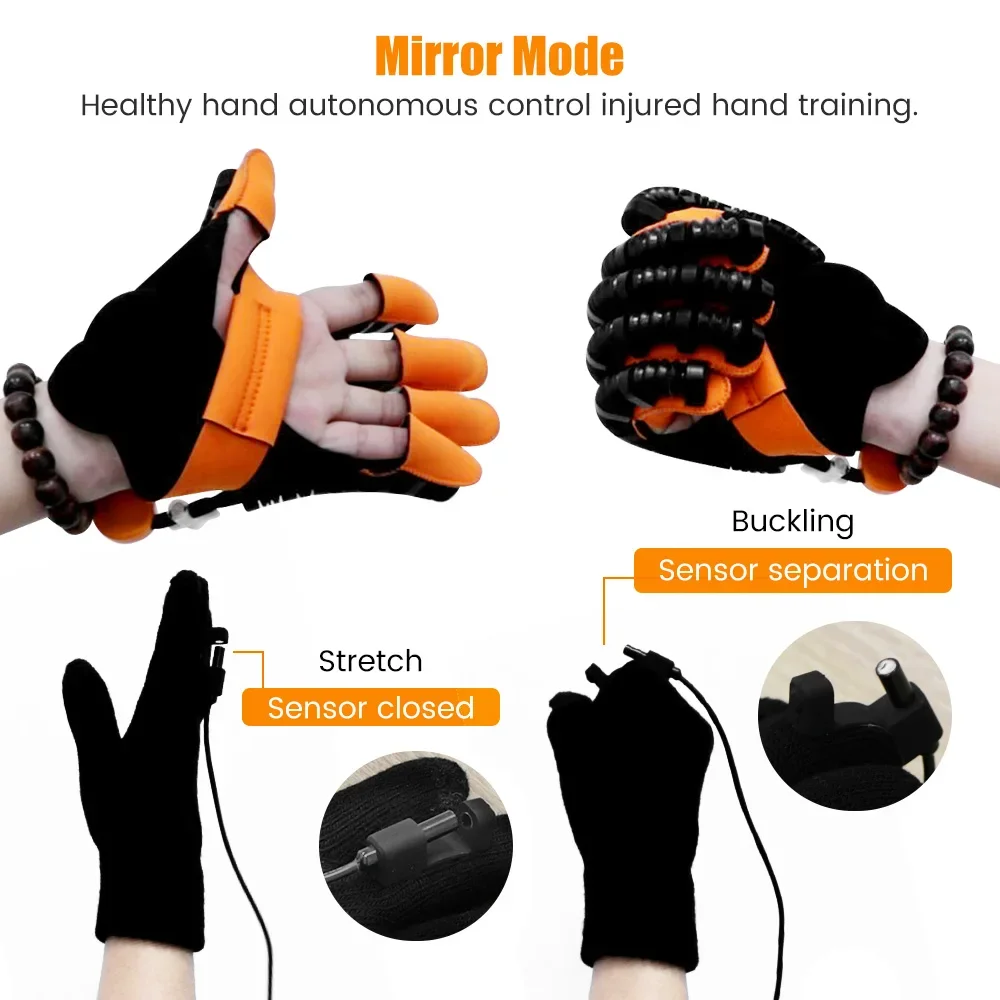 Hand Rehabilitation Robot Glove , Automatic Finger Hand Trainer, Stroke Hemiplegia Rehab Gloves for Hand Dysfunction Recovery
