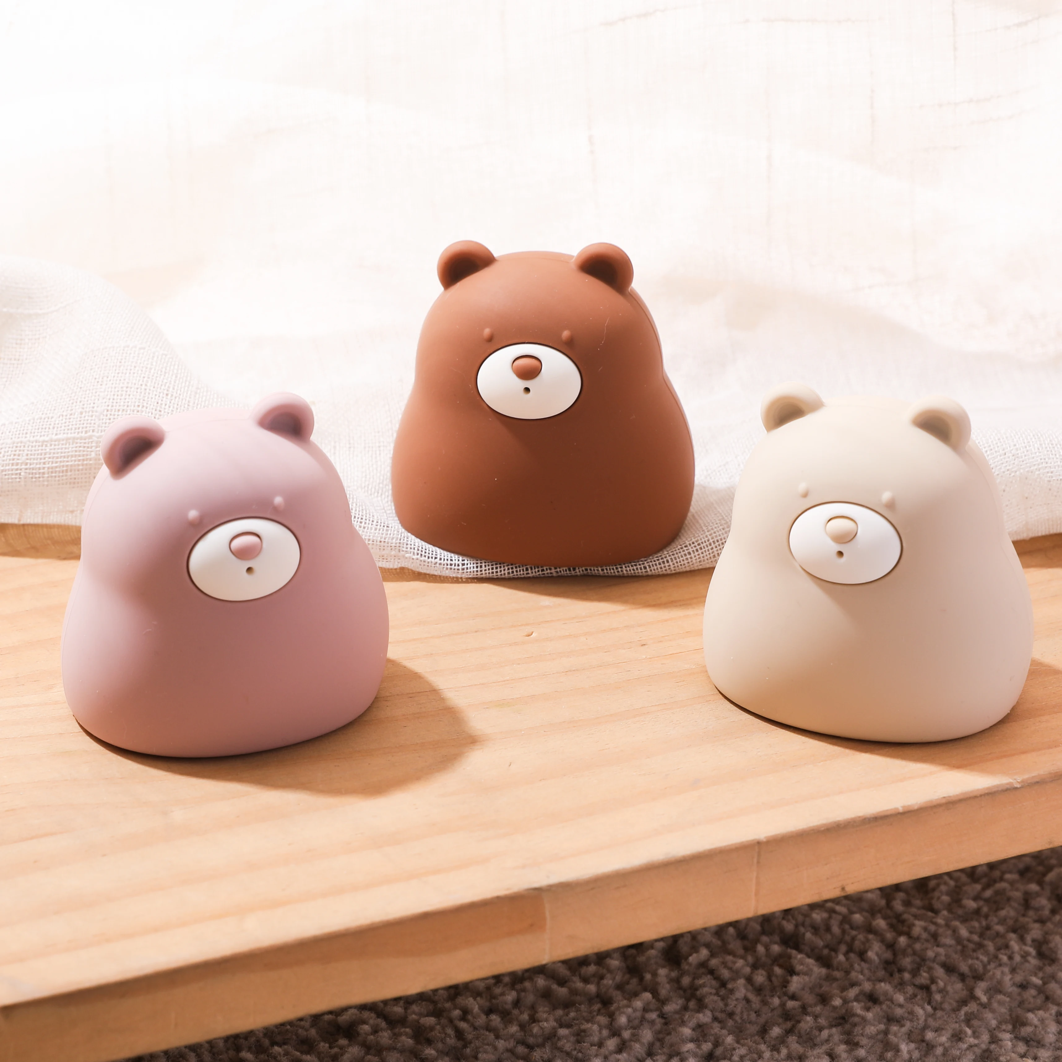 

Bear Mold Free Silicone Bath Toys, Baby Bath Toys 6-12 Months, Toddlers 1-3, Non Toxic Infant Bathtub Toy, Water Toys, Pool Toy,