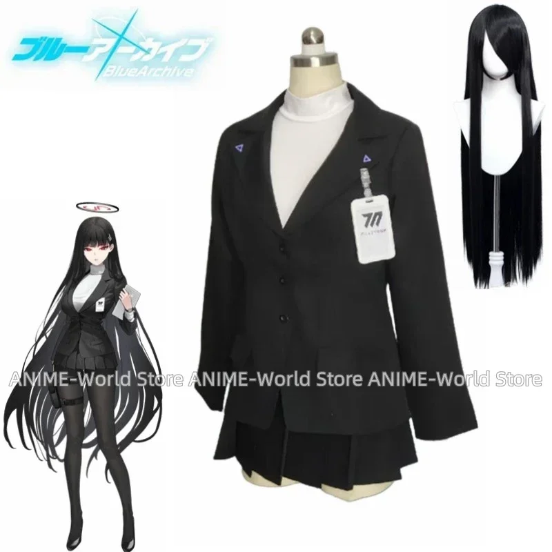 Anime! Blue Archive Tsukatsuki Rion Formula Clothes Game Suit Lovely Uniform Cosplay Costume Halloween Party Outfit