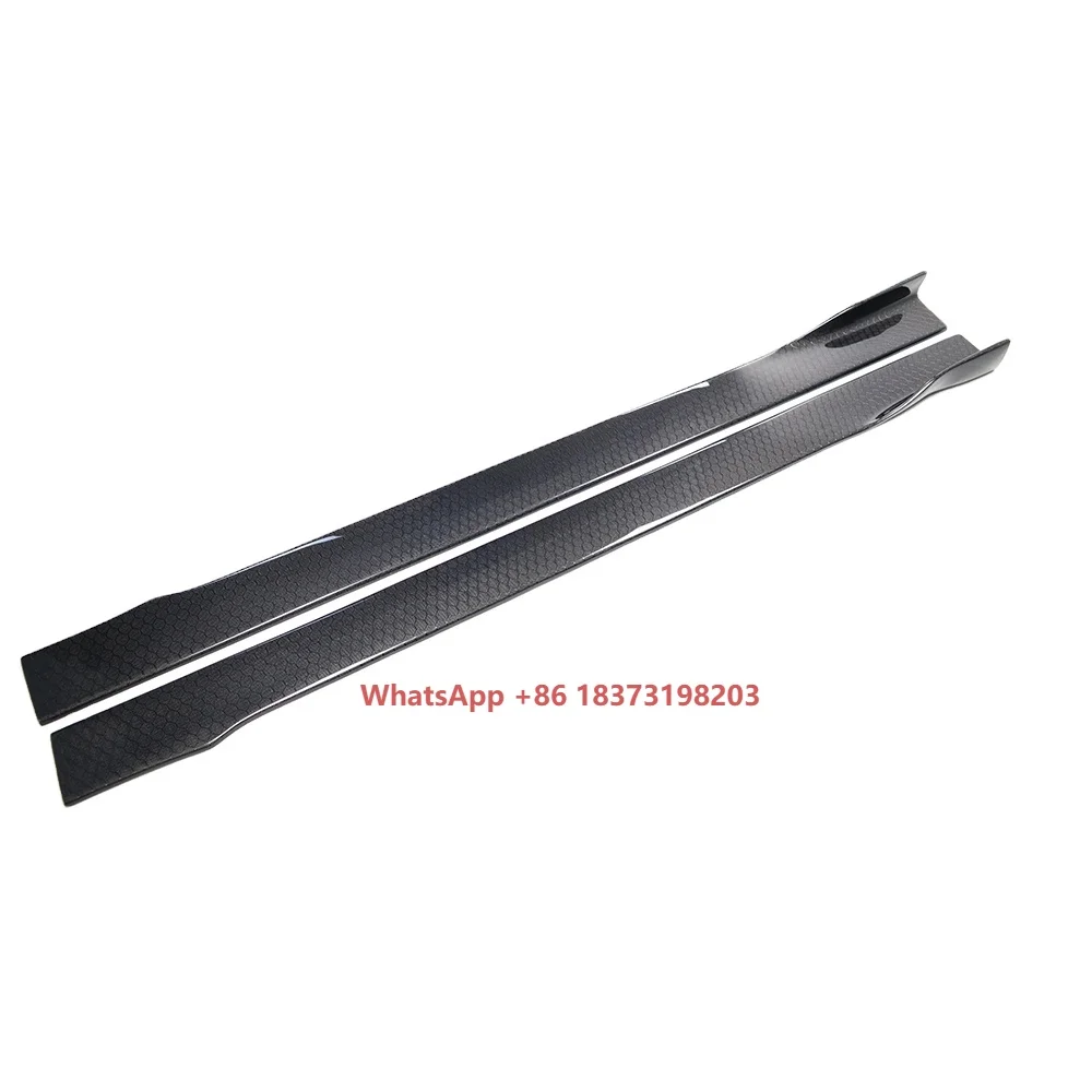 

Fit for All Car Models Honeycomb Carbon Fiber Side Skirts Extension Universal Type