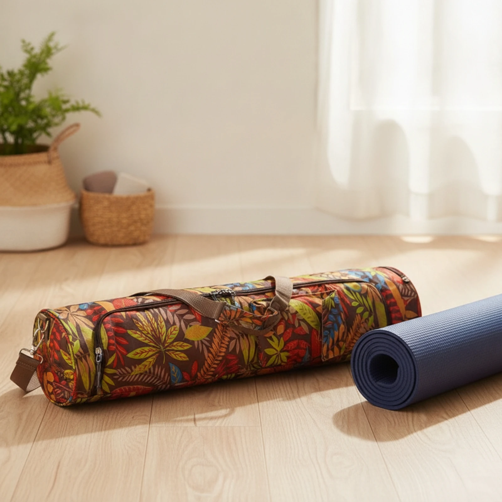 fitness-mat-bag-full-zip-fitness-mat-bag-with-pocket-long-lasting-lightweight-for-yogis-home-workouts