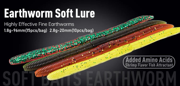 KINGDOM Soft Lure 63mm 76mm Floating Shrimp Bait TPE Lure Realistic Shrimp Worm Soft Bait for Bass Trout Saltwater Fishing