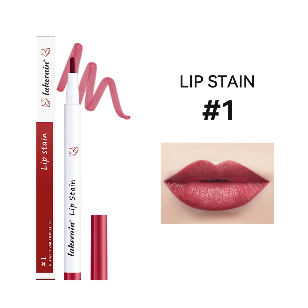 

Waterproof Sexy Red Matte Contour Tint Lipstick Lasting Non-stick Cup Lipliner Pen Lips Makeup Cosmetic