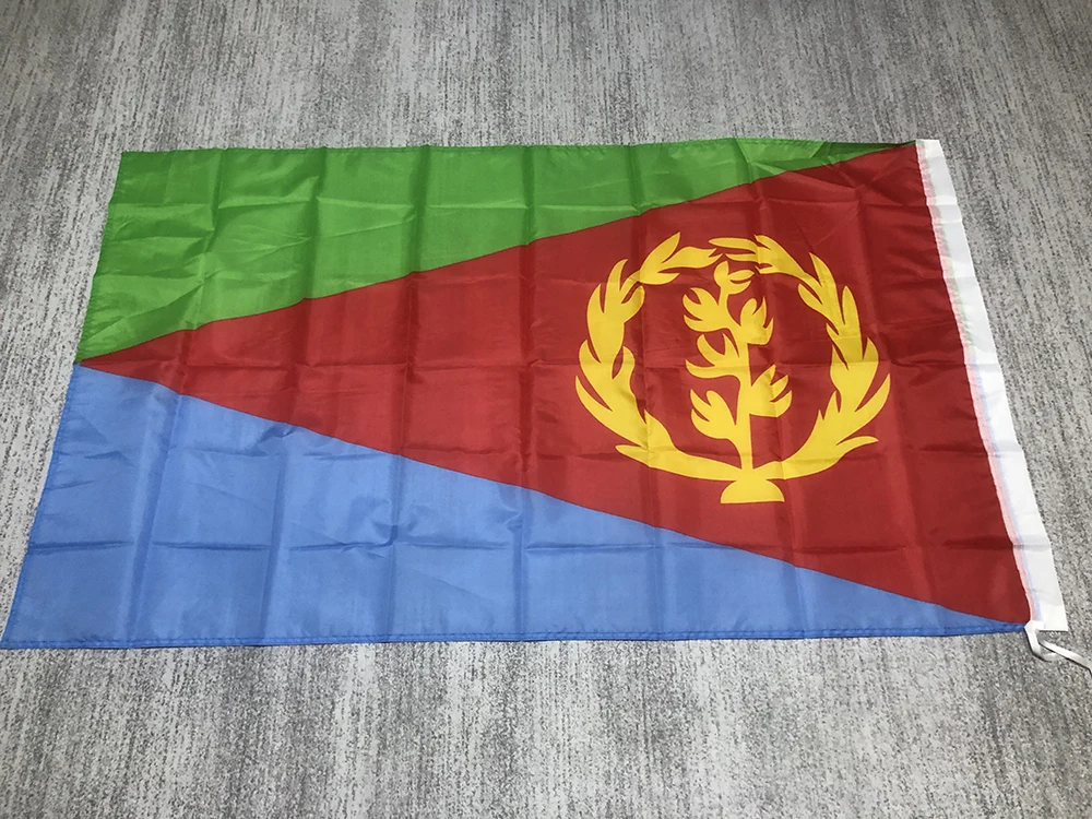 superonezxz flag Eritrea Flag 90x180cm high quality Polyester Hanging Eritrean National flag for home Decoration