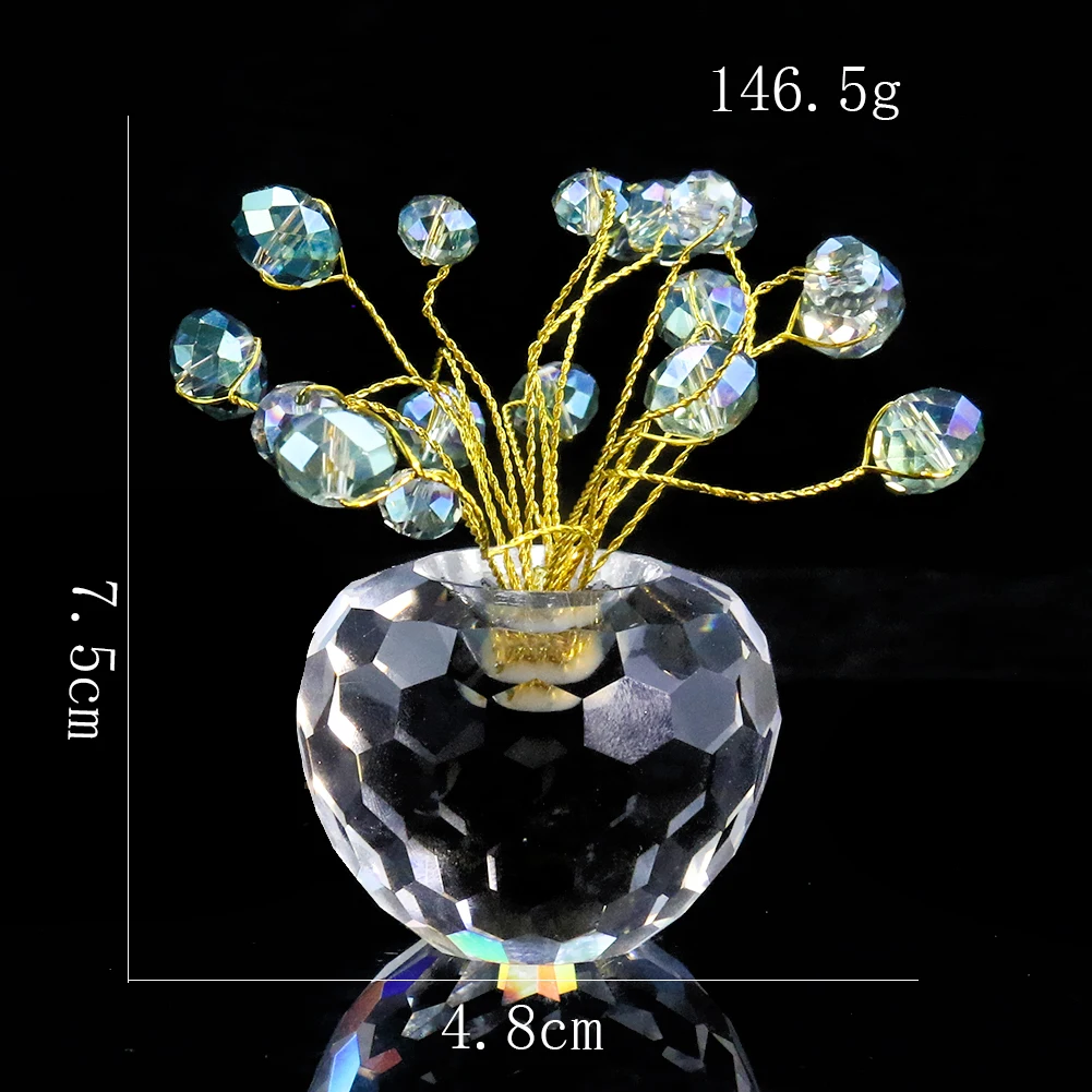 Crystal Lucky Fruit Car Interior Supplies Car Home Office Ornament Decoration Accessories Birthday Gift