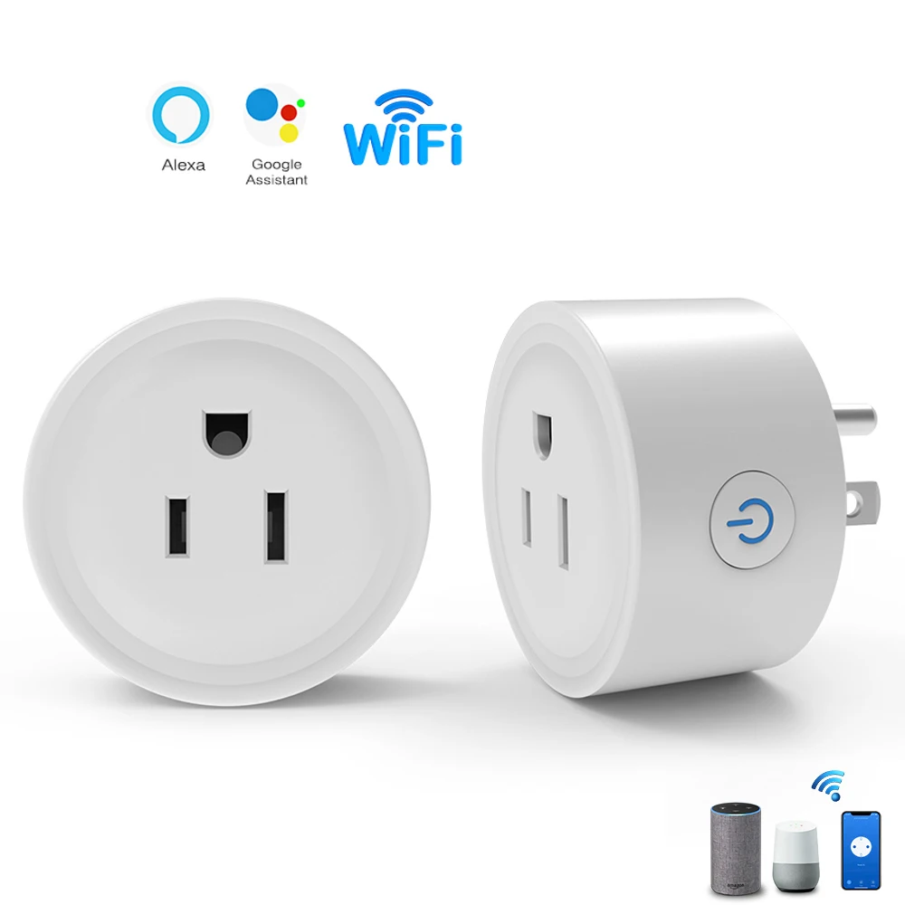 Smart Socket US Plug 10A con funzione di temporizzazione del monitoraggio dell\'alimentazione le prese WiFi dell\'app Cozylife funzionano con Alexa