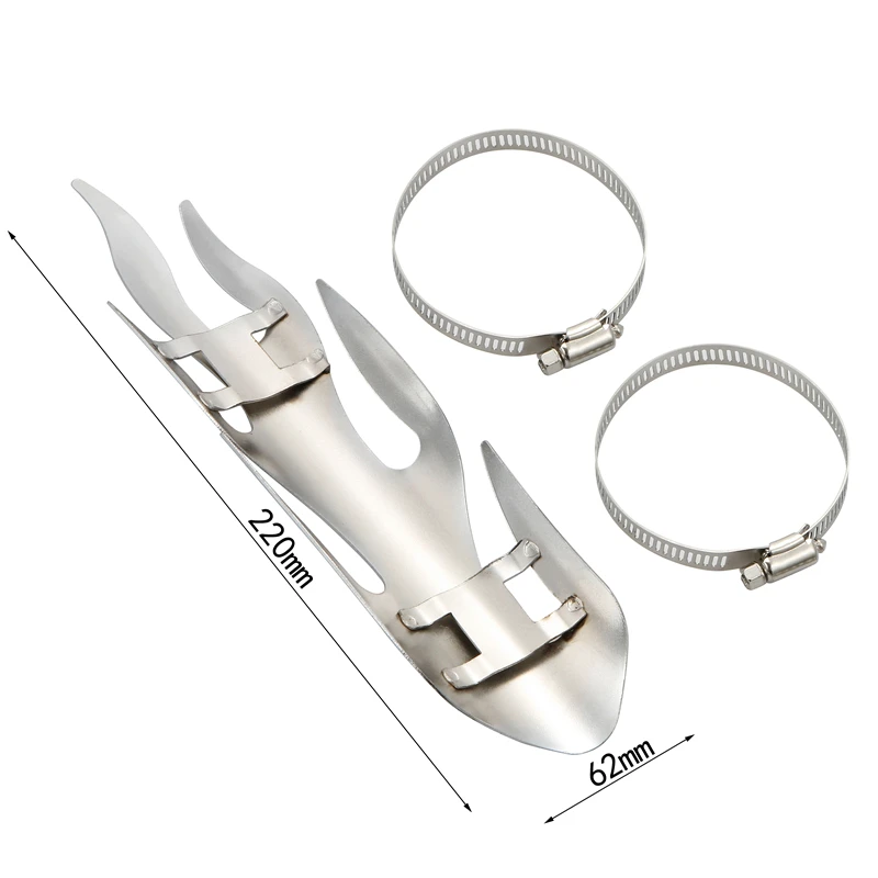 Flame Style Motorcycle Exhaust Pipe Heat Shield Decor Muffler Anti-scalding Guard Universal for Harley Custom Chopper Cruiser