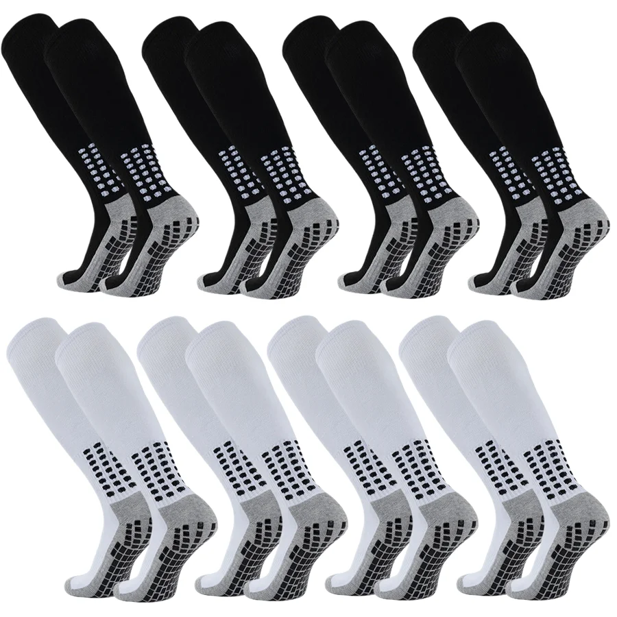 

1/8pairs Men Women Professional Athletic Socks Non Slip Grip Towel Bottom Sport Socks
