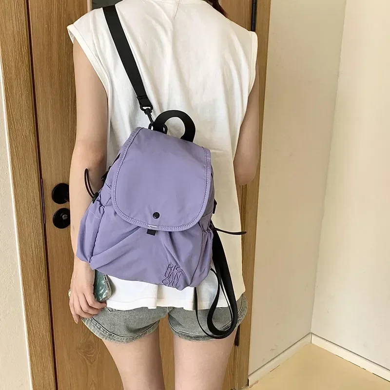 Light Weight Simplicity Hot Selling Backpacks 2024 Basic Style Waterproof Ladies Bags Sewing Thread Multifunction Backpacks