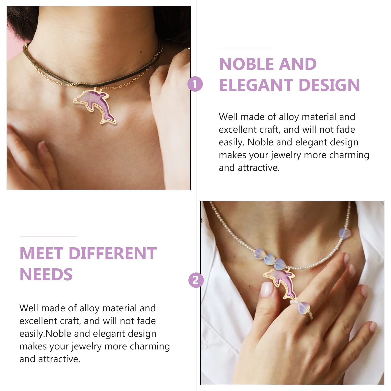 

Alloy Pendants Charms Dolphin Shape Diy Jewelry Necklace Bracelet Earring Accessories Decorative Keychain Ornament Durable