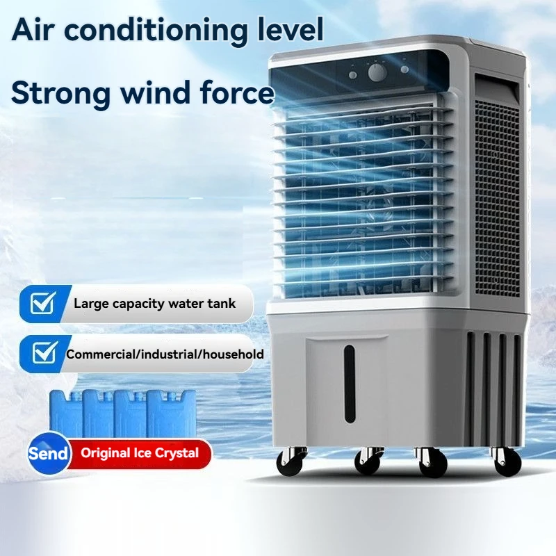 220V 100W High Power Mechanical Water Cooled Air Fan Commercial Mobile Evaporative Cooler 20L/30L Water Tank