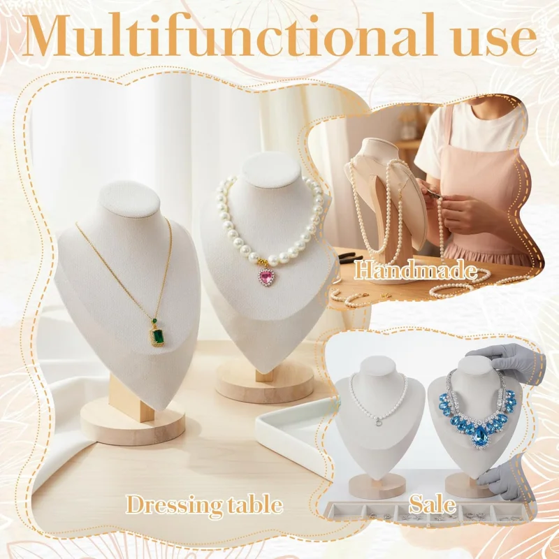 Necklace Display Stands, Jewelry Bust Display Stands,Necklace Bust Stand for Selling Mannequin Home Trade Organizer Shows Ph - view 5