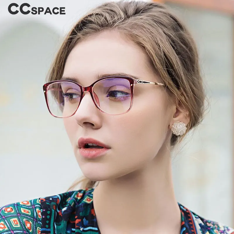 49587 TR90 Square Anti Blue Light Optical Glasses Frames Women Fashion Computer Eyeglasses