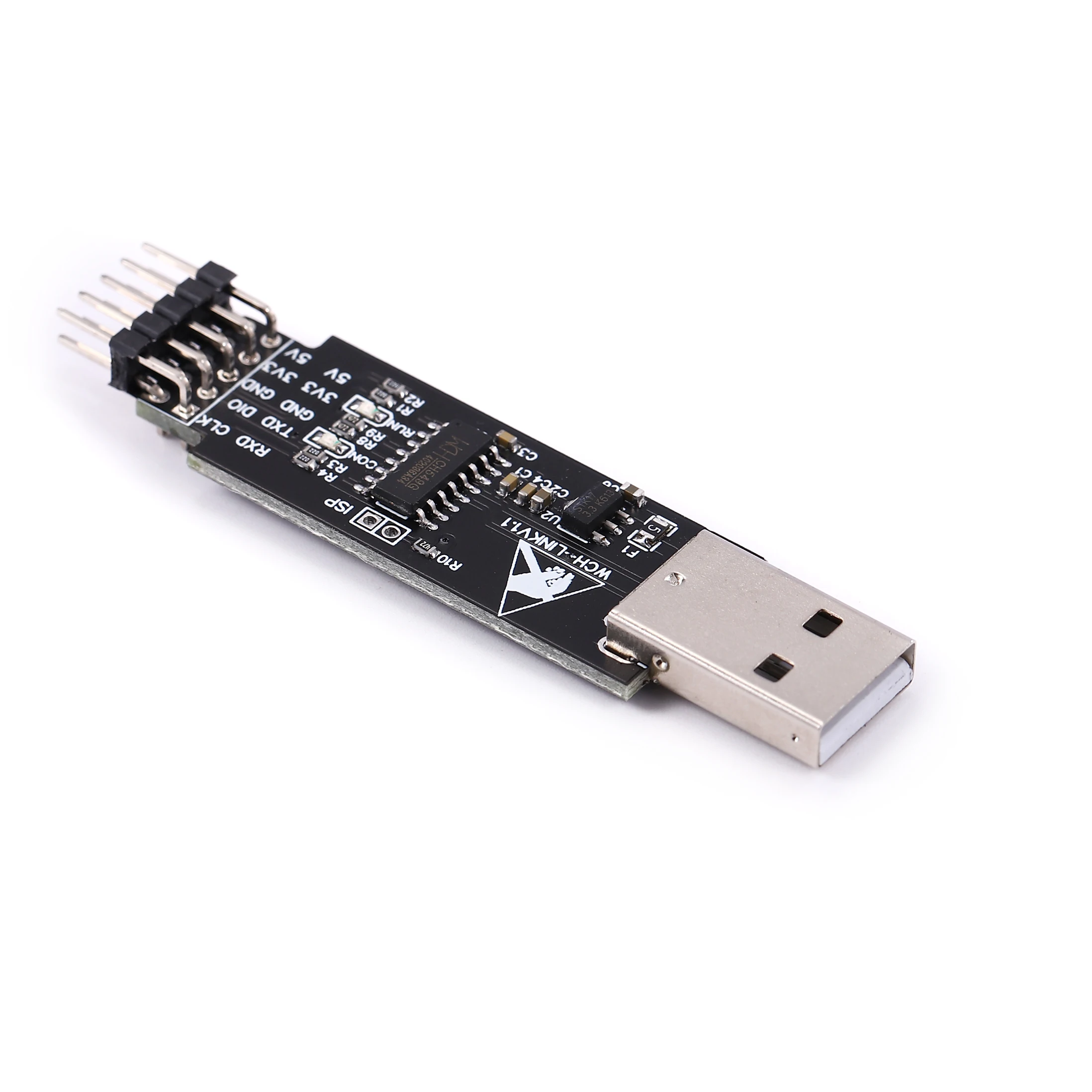 رابط WCH عبر الإنترنت تنزيل مصحح الأخطاء العمارية MCU/SWD واجهة 1 منفذ تسلسلي إلى USB