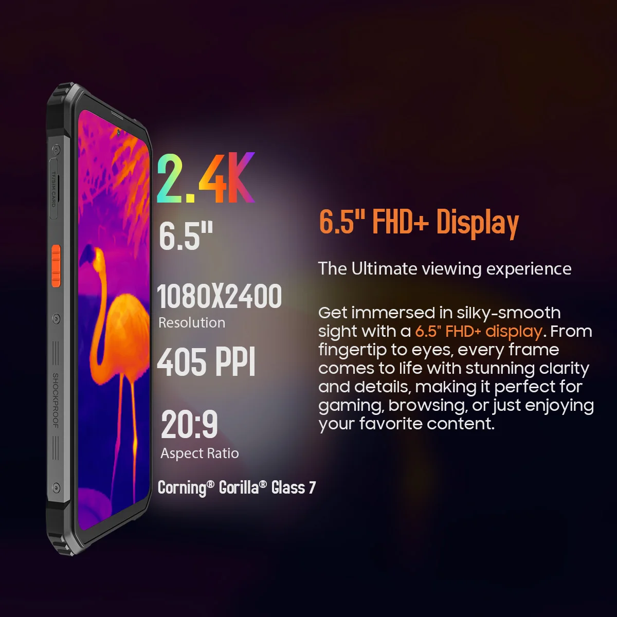 Imagem -03 - Oscal Blackview Smartphone Robusto Térmico por Flir Bv8900 6.5 2.4k Display®telefone Celular Helio P90 Android 13 16gb 256gb