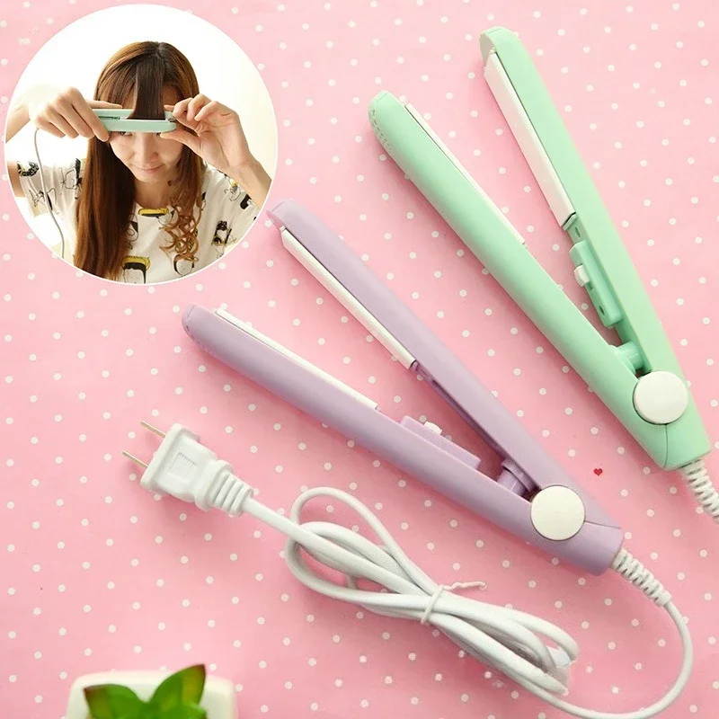 Best Seller Mini Small Splint Hair Straightener Air Bangs Electric Splint Straightening Plate O Hair Injury Low Power Straight P