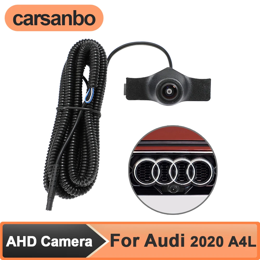 

Carsanbo 150° Lens AHD 1080P Car Front View Camera for Audi 2020 A4L Night Vision Waterproof Parking Assist Vehicle Front Camera
