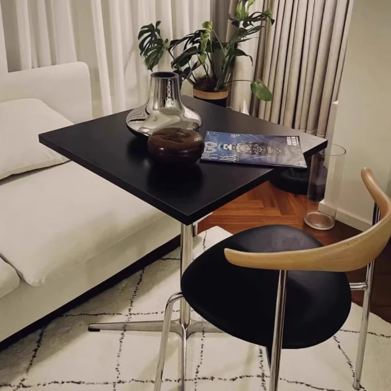 Nordic Commercial Coffee Tables Stainless Steel Home Furniture Small Space Dining Table Bauhaus
