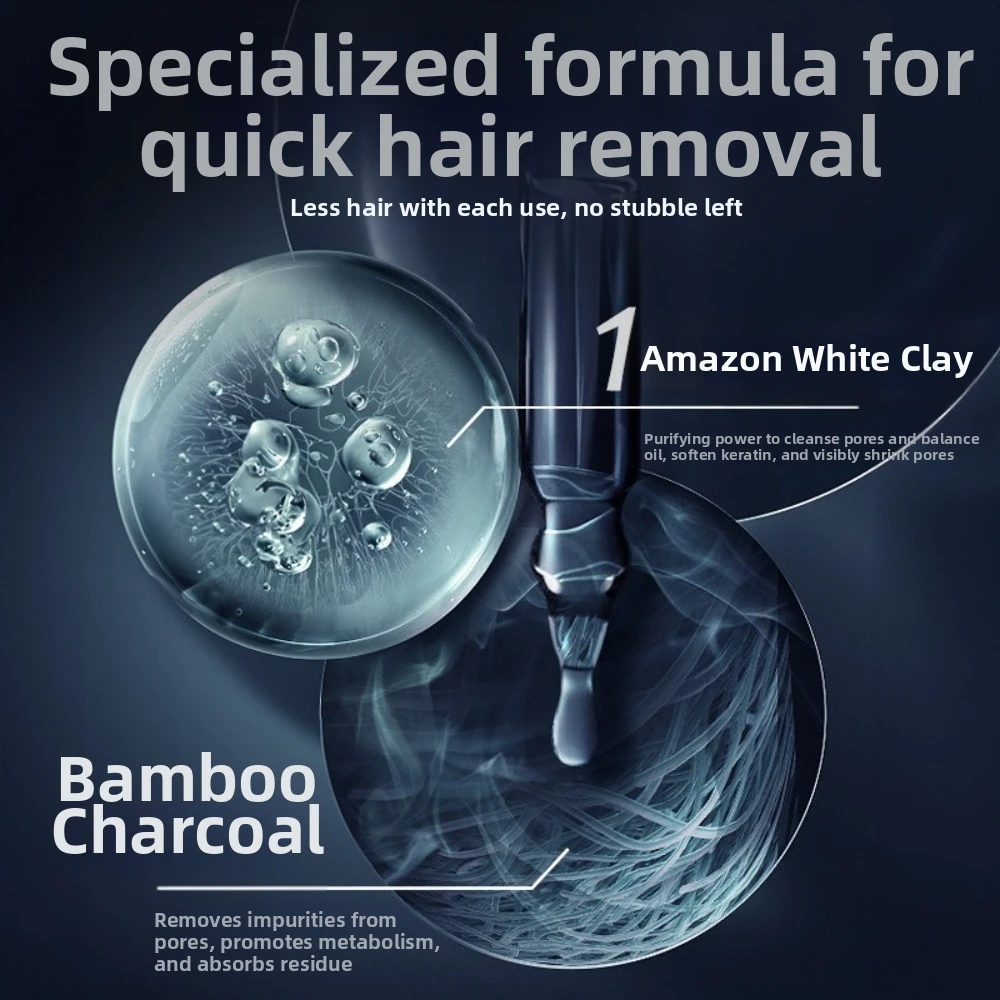 

Soothing Men's Hair Removal Cream Fast Acting Stubble Free Armpit Depilatory Cream Gentle Formula Underarm Hair Remover