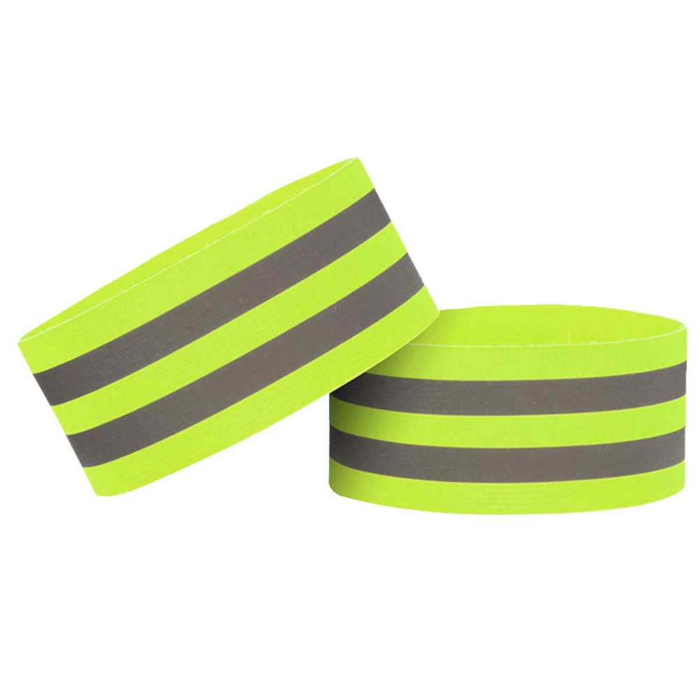 15/20pcs Reflective Armband Adjustable Arm Wrist Ankle Leg Bands High Visibility Safety Reflector for Night Walking Cycling