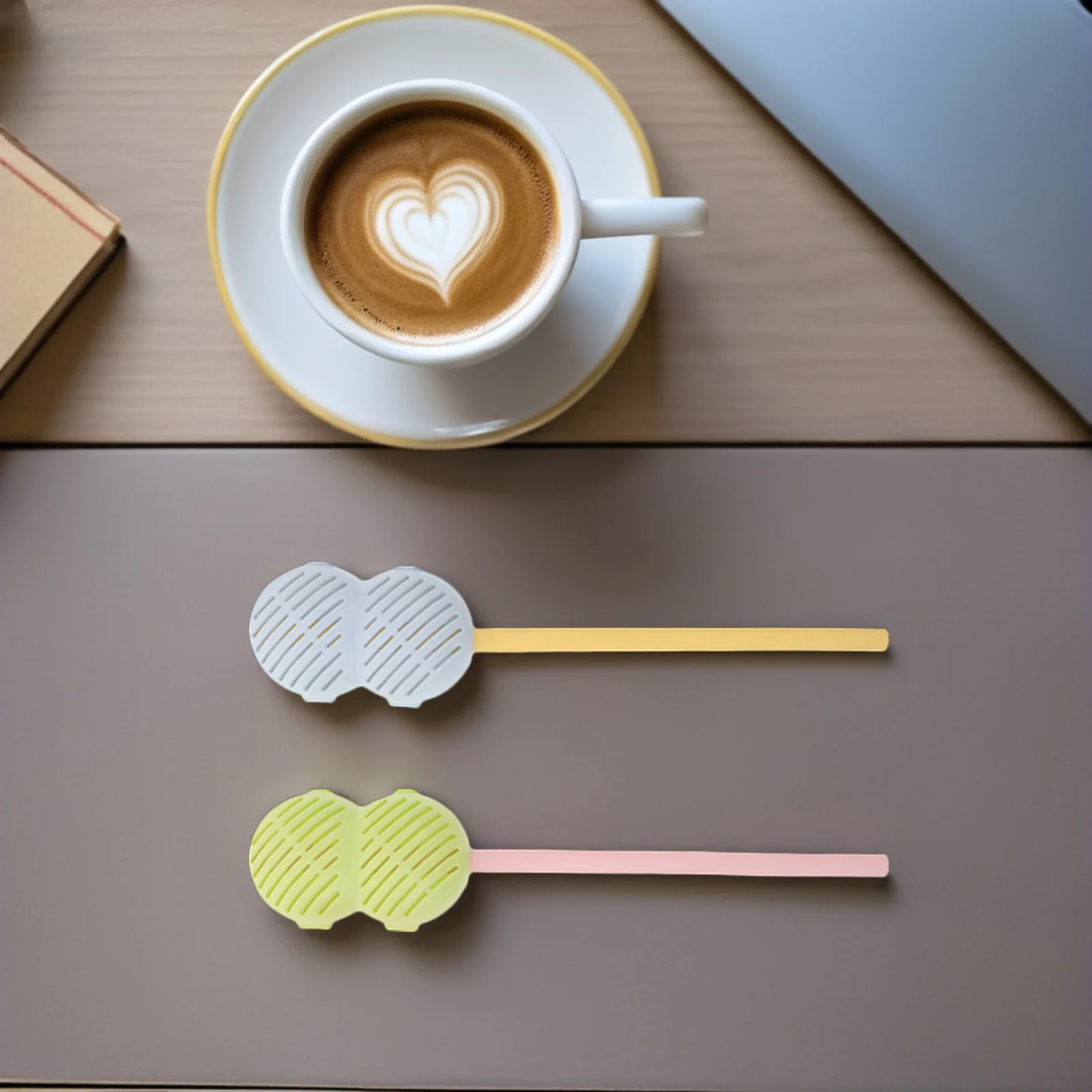 

6Pcs Loose Leaf Tea Infuser Straw Included Ice Sugar Gourd Style High Temperature Resistant Filter for Hot Cold Beverages Easy