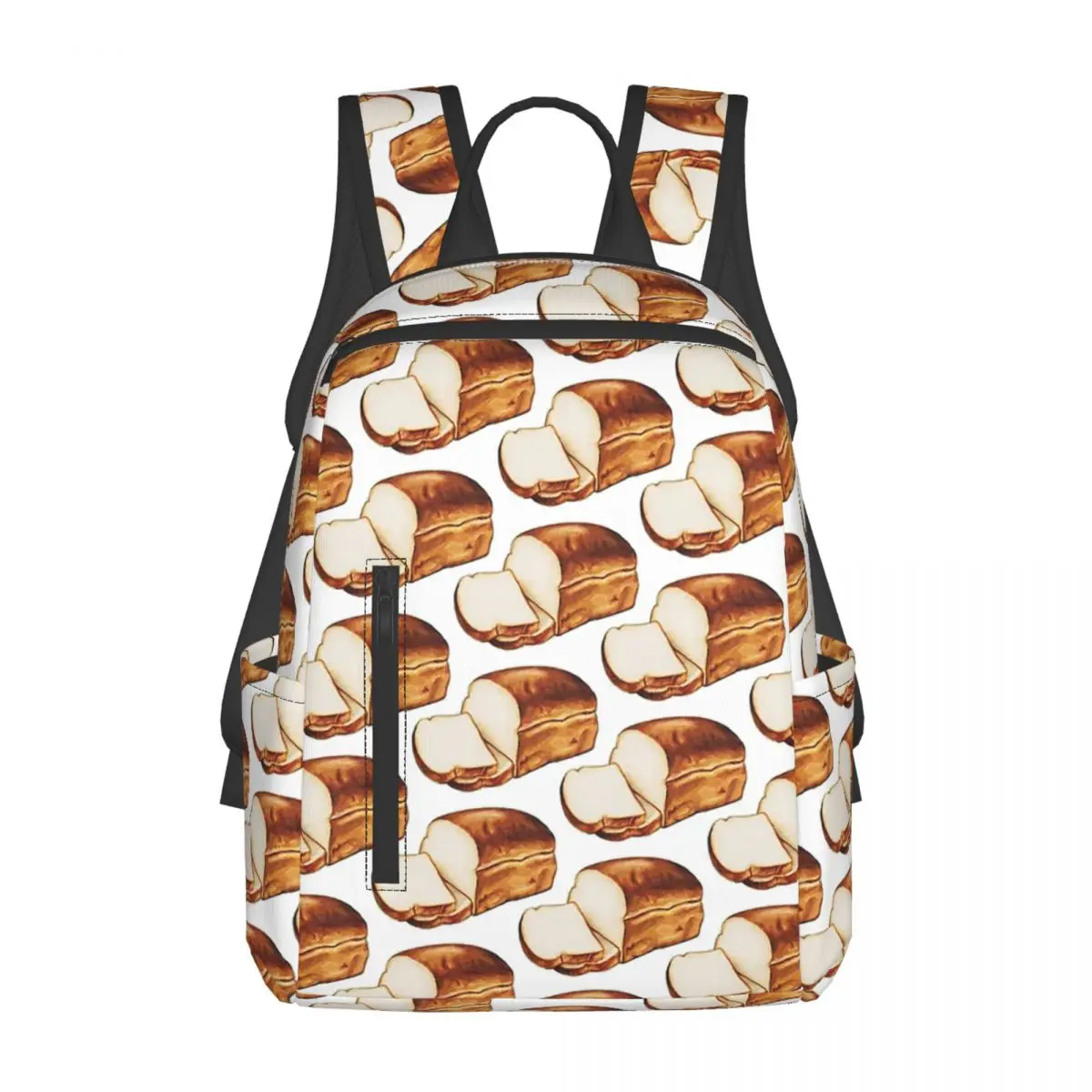 

Bread Pattern Backpack Daypack Large Capacity Boys Girls BookBag School Bag Shoulder Bags for Men Women