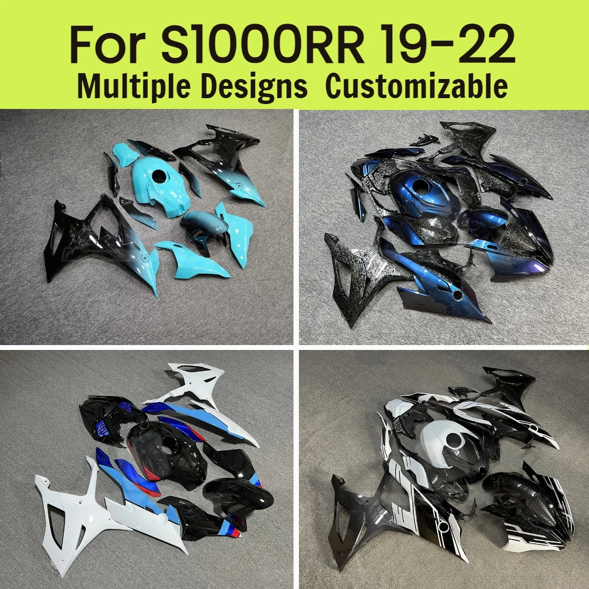 

For BMW S 1000RR 2019 2020 2021 2022 ABS Plastic Fairing Kit S1000RR 19-22 Motorcycle Covers Fairings