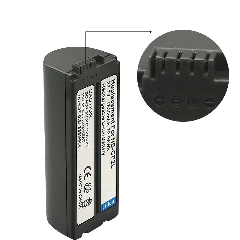 Rechargeable NB-CP2LH NB-CP2L Battery Charger Set 1800mAh Replacement for Canon SELPHY CP1500 CP1300 CP900 CP800