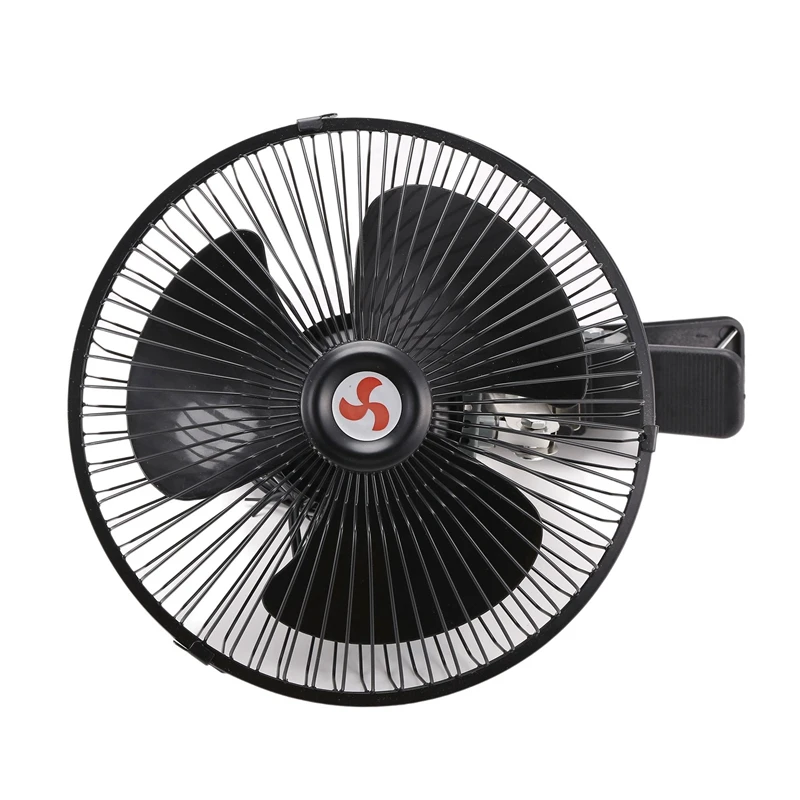 12V Portable Vehicle Auto Electric Car Fan Oscillating Car Cooling Fan Low Noise With Cigarette Lighter