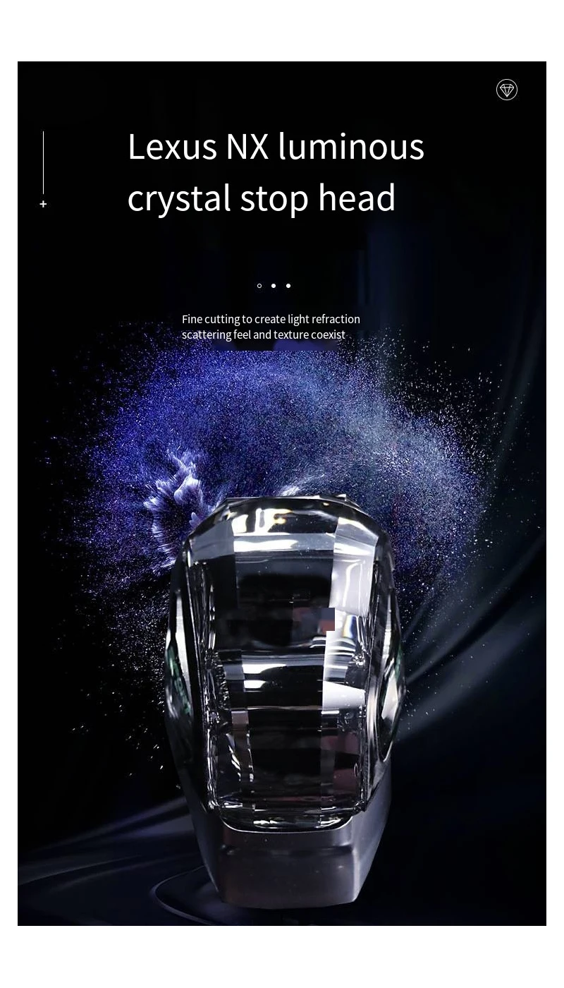 Suitable For Lexus 22 Models NX260 Crystal Gear Head Modification NX350hNX400h+L
