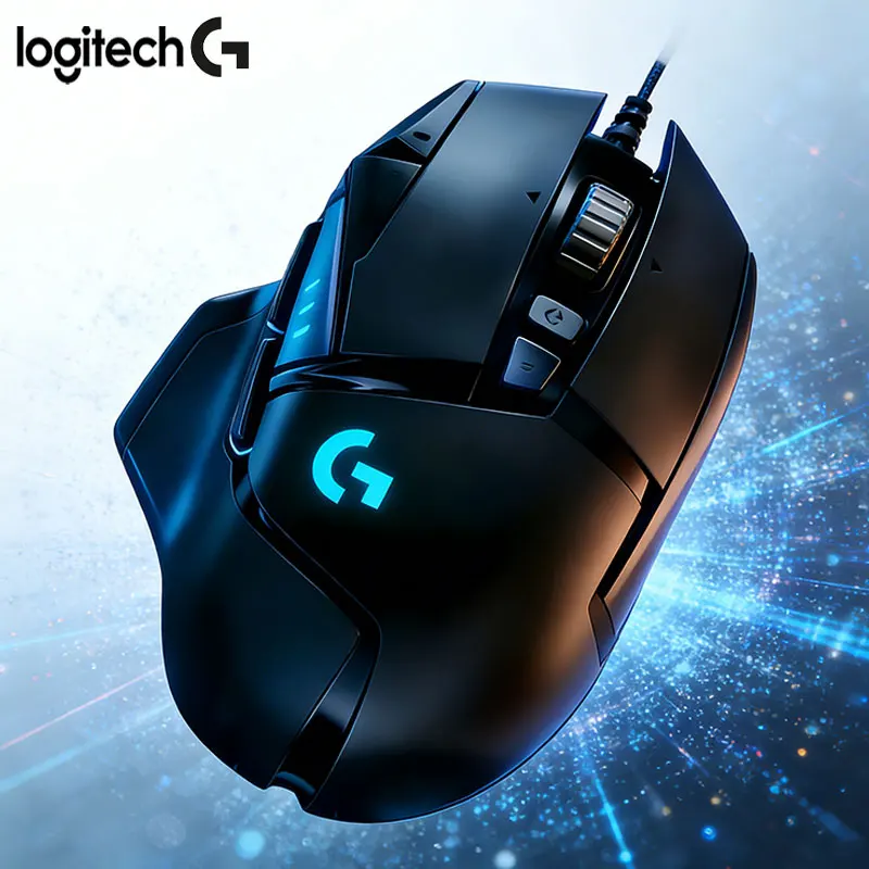 

Игровая мышь Logitech G502 с высокой частотой обновления, проводная, с низкой задержкой, высоким разрешением DPI, для киберспорта, PUBG, LOL, универсальная для геймеров