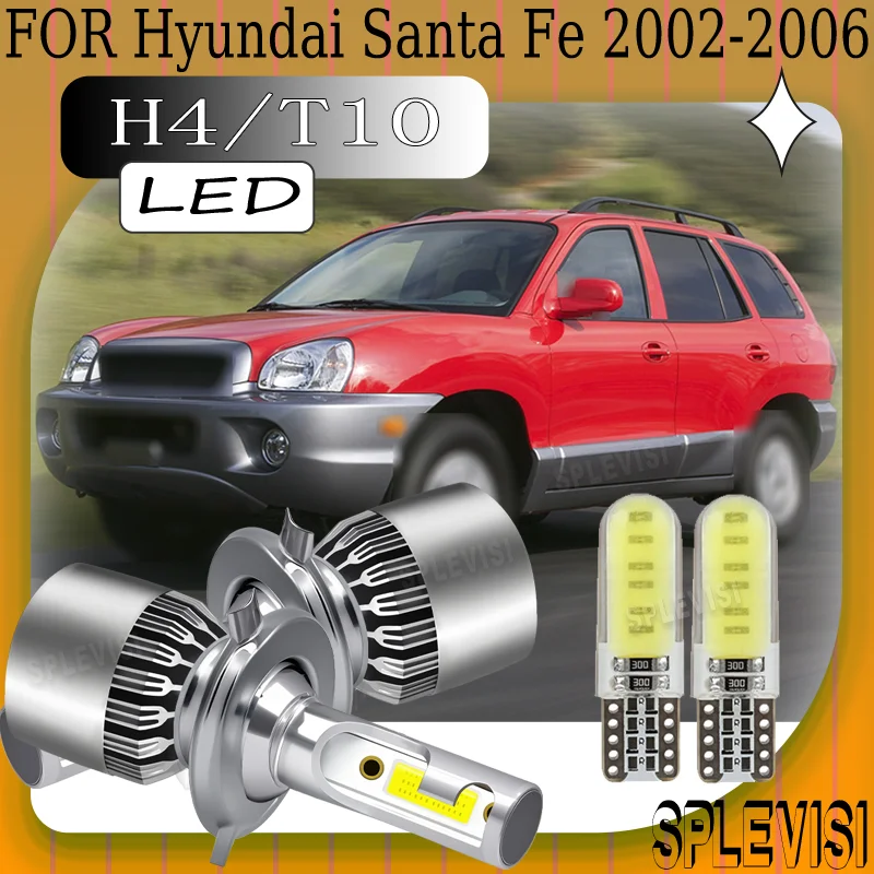 

Improves Night Driving Safety Easier Installation Waterproof IP68 H4 LED headlight For Hyundai Santa Fe 2002 2003 2004 2005 2006