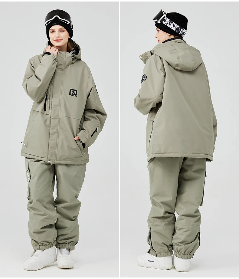 Vêtements de Ski pour femmes, ensembles de combinaisons de snowboard, vestes de Ski de neige, vestes et pantalons de Ski, pantalons à bavoirs de Ski de neige, hommes et femmes