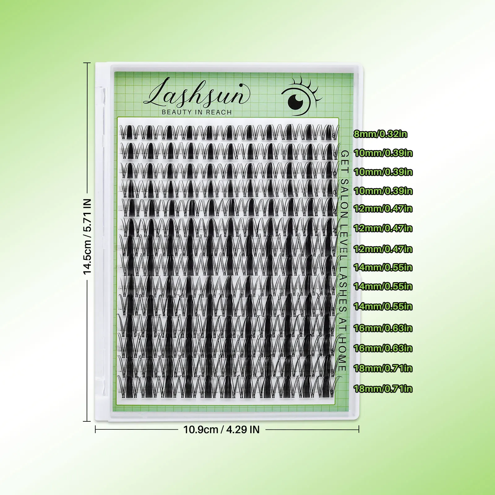 Fairy Lash Clusters 8-18mm Manga Eyelash Clusters D Curl - WideSpan DIY Eyelash Extensions Wet-Look Spiky Anime Lashes Individua — zdjęcie 5