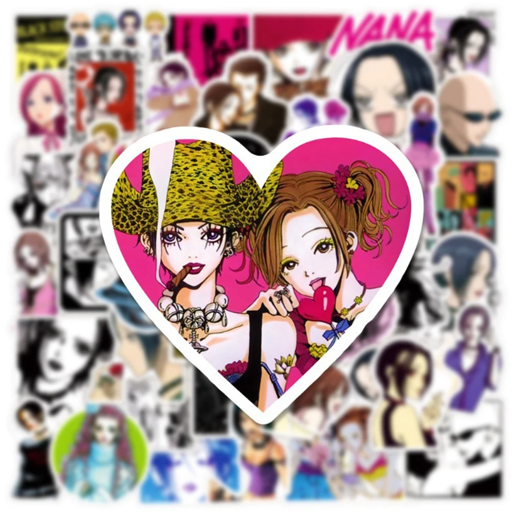 

10/50PCS Anime NANA Stickers Cool Graffiti Decals DIY Decoration For Phone Laptop Skateboard Stationery PVC Waterproof Sticker