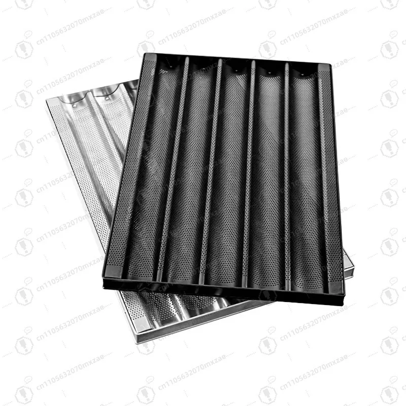 aluminum-non-stick-baguette-baking-tray-4-grids-5-rows-double-specifications-non-stick-baking-tray-for-french-bread