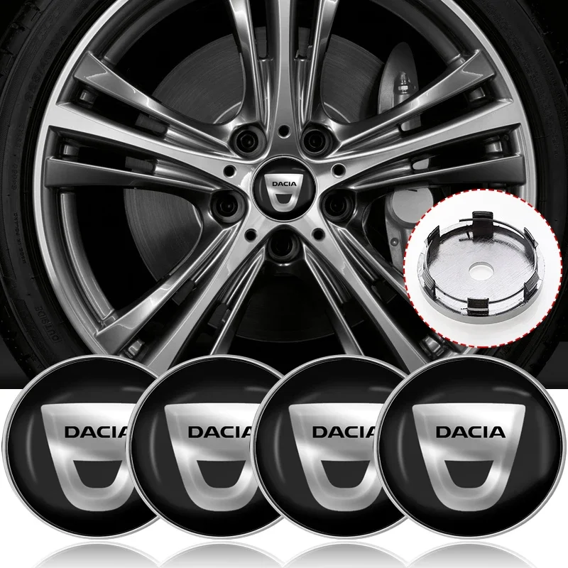 4pcs 56mm 60mm Car wheel hub center cover modification accessories FitFor Dacia Sandero Duster Jogger Spring Logan Bigster Lodgy