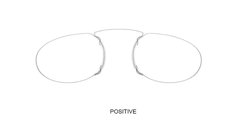 Randlose Schaumstoff-Lesebrille, Nasenclip auf Mini, für Männer und Frauen, Pince-Nez, tragbare Lupe, oval, mit Etui +1+1,5+2+2,5+3 – Detail 5