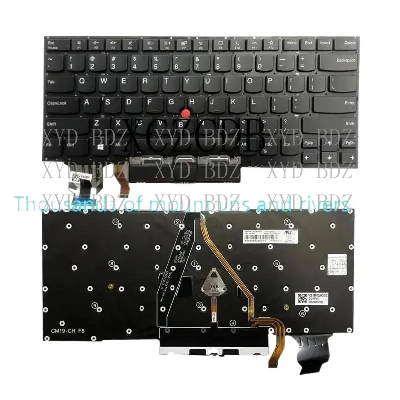 

DB US Keyboard Compatible with for Lenovo Thinkpad X1 Carbon 8th Gen 2020