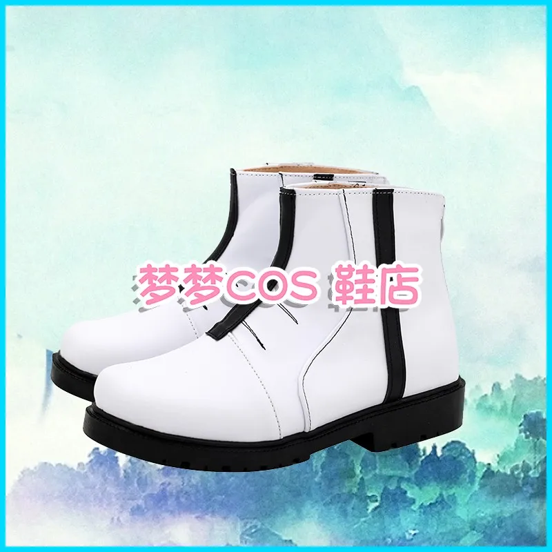 Jujutsu kaisen mahito cosplay sapatos botas brancas acessórios de festa de halloween feitos sob encomenda
