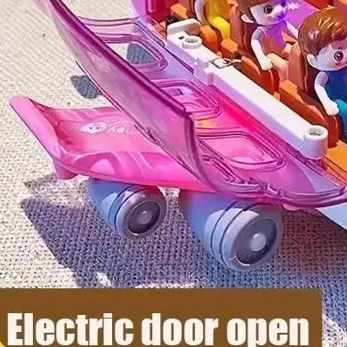 Electric Plane Aircraft Kids Musical Toys with Lights Simulated Passenger Airplane Model Children Traffic Toy for Boy Girl Gifts