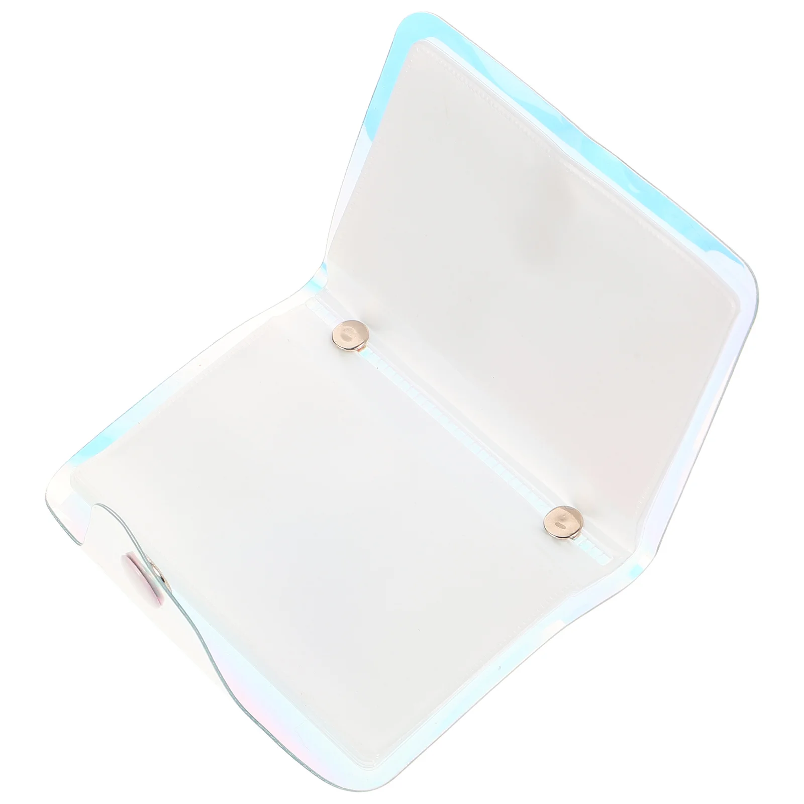 20 صفحة حامل بطاقات متعدد الألوان، حقيبة شفافة ثلاثية الأبعاد، منظم رياضي للسفر، محفظة بطاقات ائتمان شفافة بالليزر #4