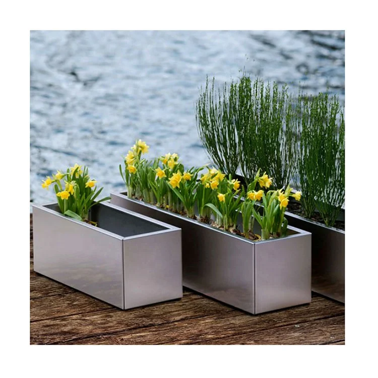 

Planter Flower Pots / Tall Metal Planters Outdoor/ Vertical Garden Planter Vertical / Metal Plant Stand