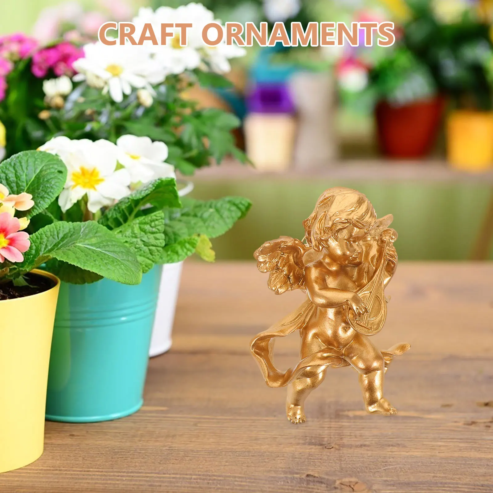 

2Pcs Vintage Angels Wall Decor Resin Hanging Sculpture for Balcony Flower Bed Cabinet Ornaments Decor Collection