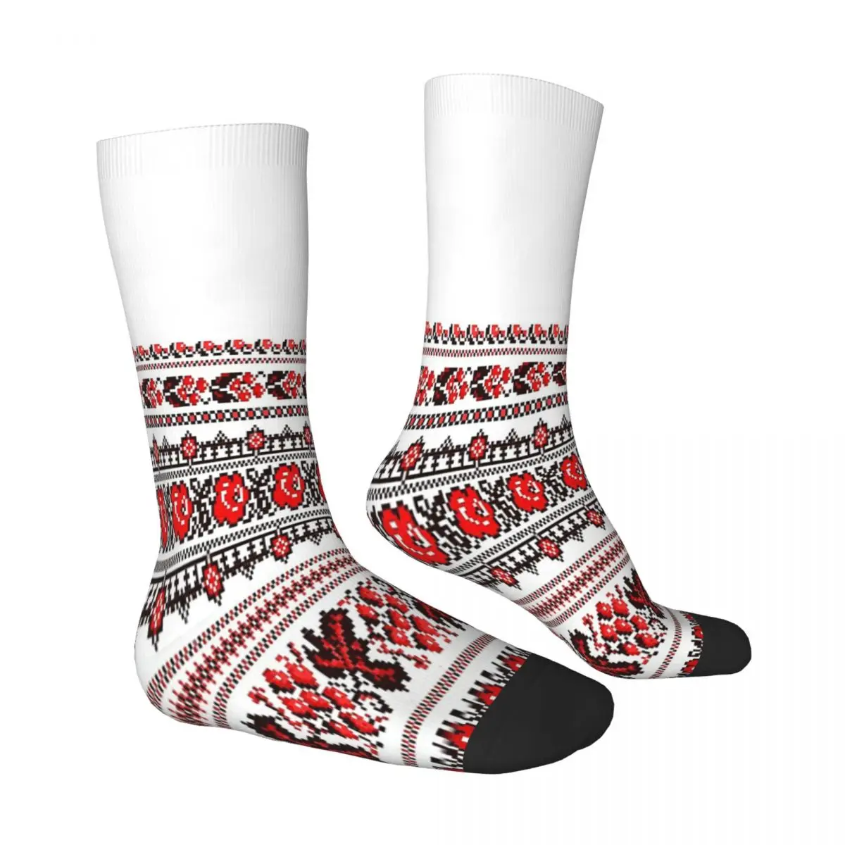 Vyshyvanka Ukrainian Traditional Socks Male Mens Women Autumn Stockings Polyester