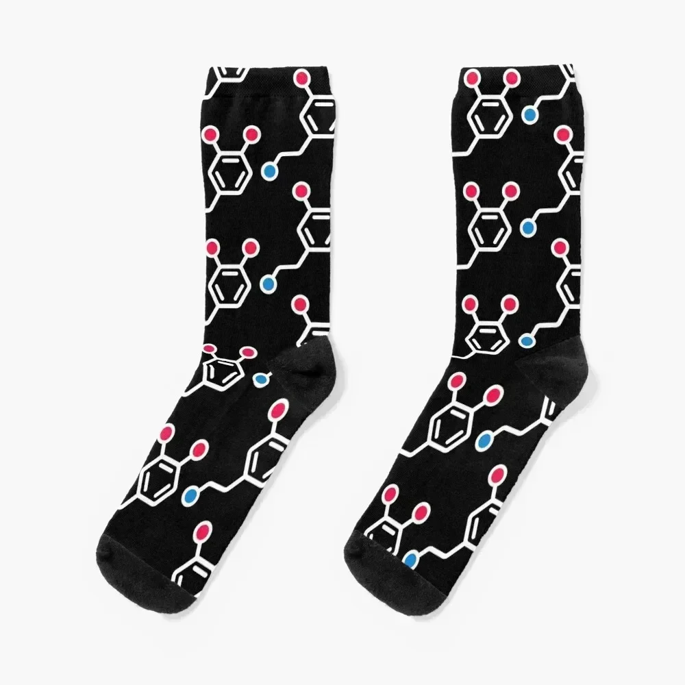 

Dopamine Molecule Pattern Socks hip hop winter Antiskid soccer essential Men Socks Luxury Brand Women's