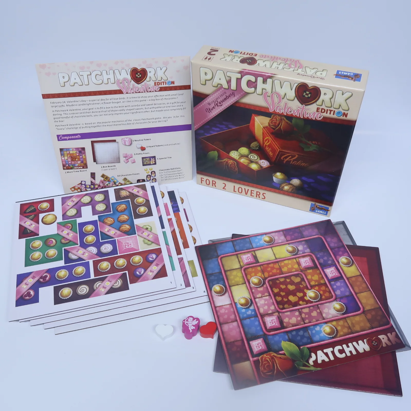 Patchwork Battle for Valentine\'s Day: English Version Card Game for Patchwork Artistic Couples Leisure Entertainment