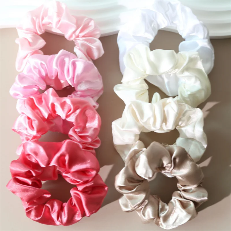 Set of Satin Simple Versatile French Style Ponytail Hair Ties
